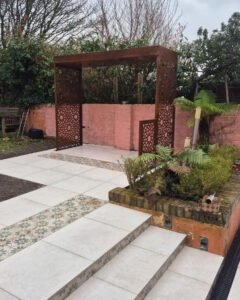 Modern porcelain patio in Dublin Ireland