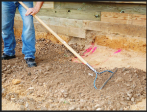 Manual patio preparation with no machine access in Ireland